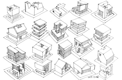 建筑快题设计书籍学习--临摹大师手绘集合2